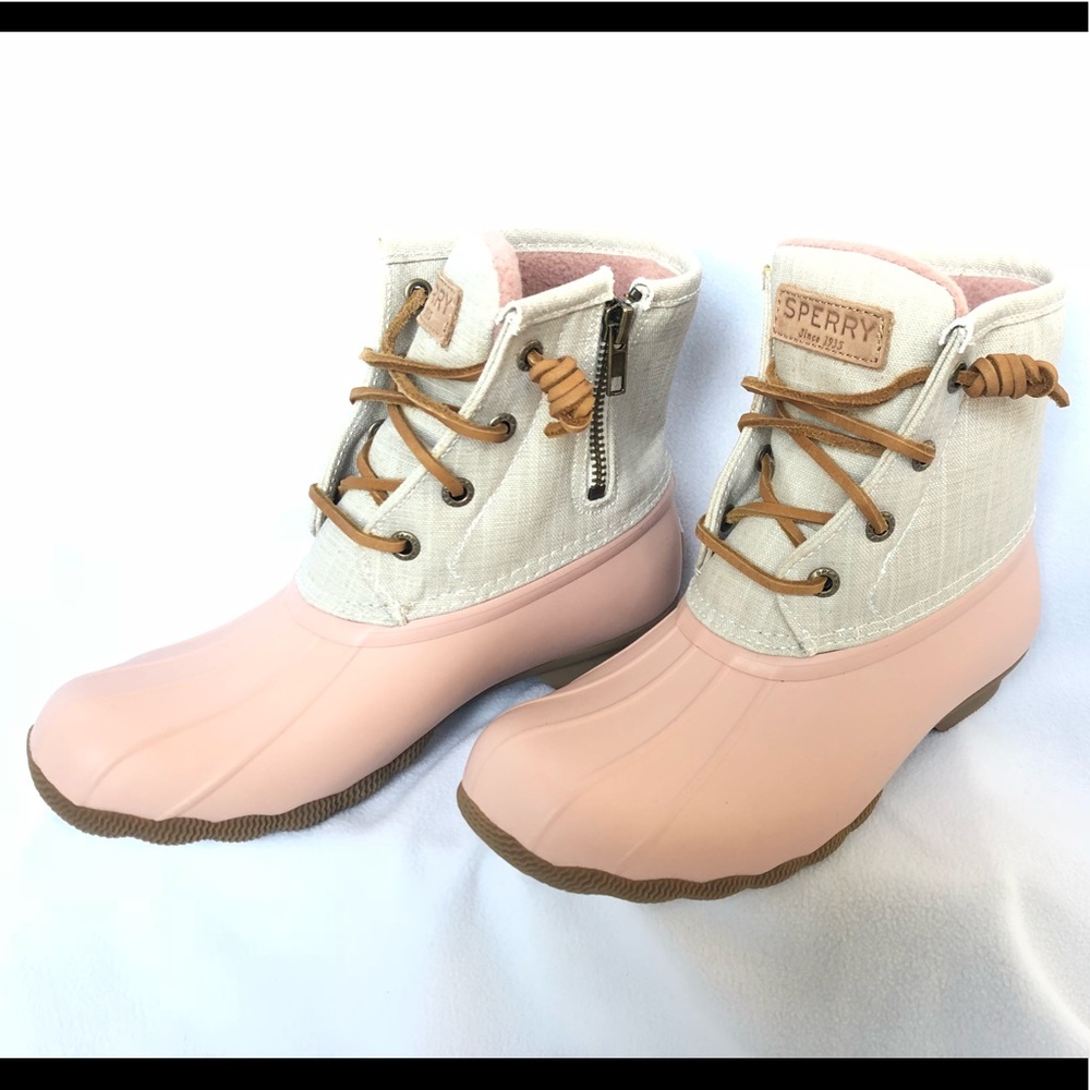 Sperry Top-sider Girls Canvas Duck Boots size 5